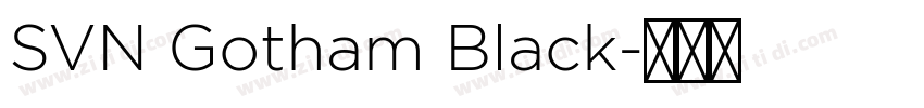 SVN Gotham Black字体转换